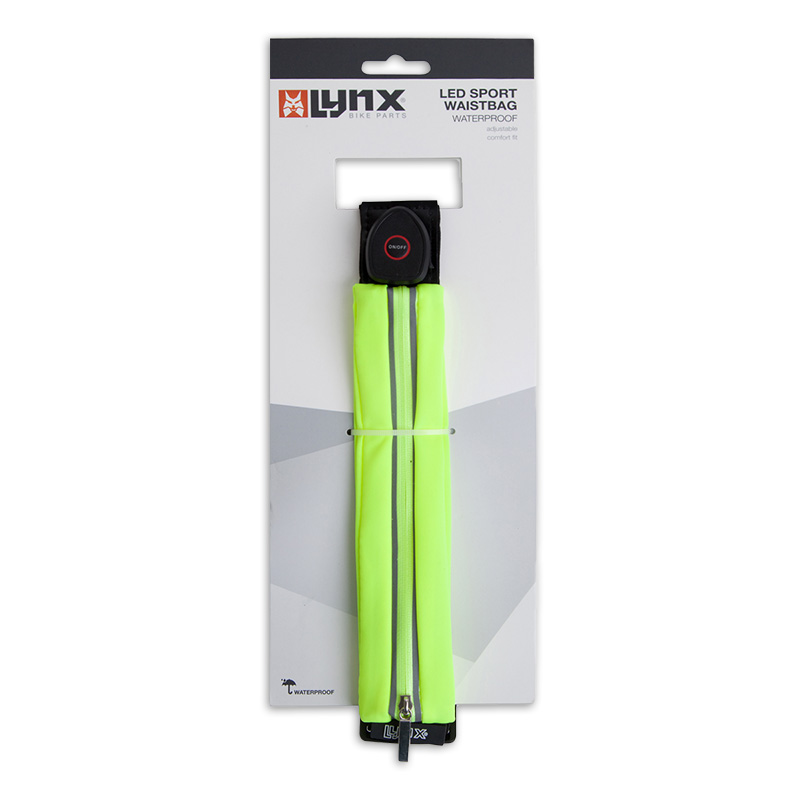 429015 LYNX Reflektierende LED Gürteltasche / Laufgürtel USB