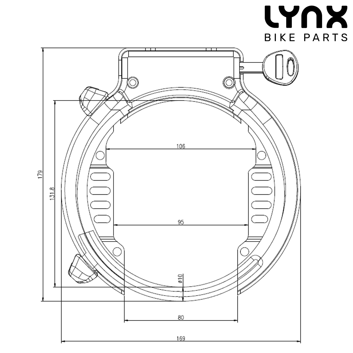 410756.OE LYNX Frame lock XL ART 2 OEM <-> 95 mm