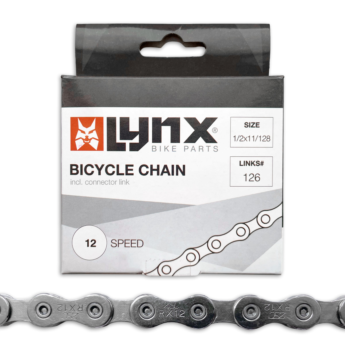 440414 LYNX Fietsketting 12 speed 1/2 x 11/128 Inch - 126L - 5.5 mm