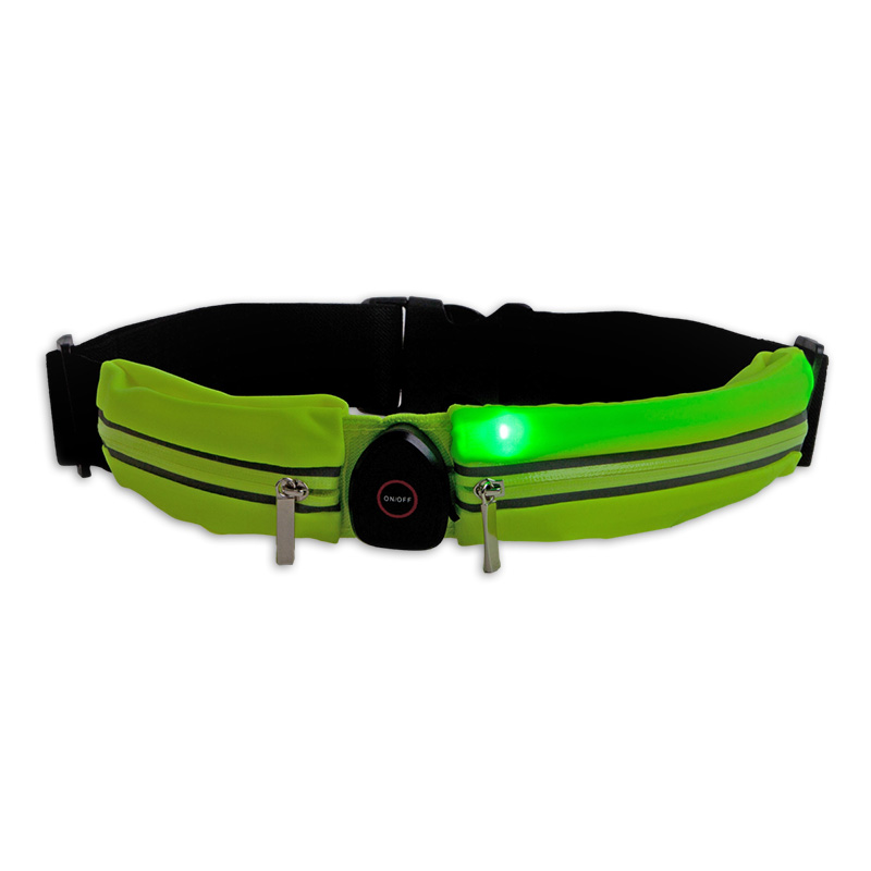 429020 LYNX Reflecterende LED heuptas / hardloopriem (dubbel) USB