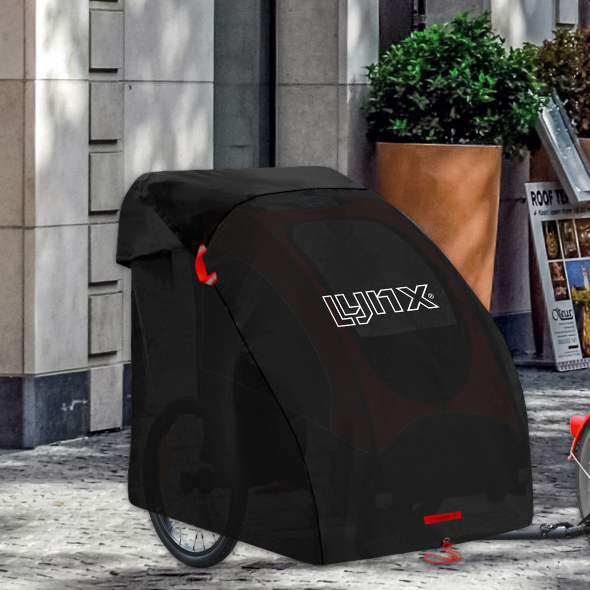 440709.BLA LYNX Bicycle trailer storage cover 98 x 90 x 98 cm