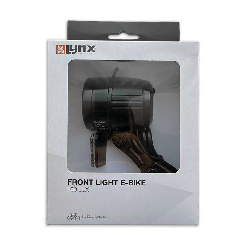 429397.E LYNX Phare avant E-Bike Max+ 100 Lux